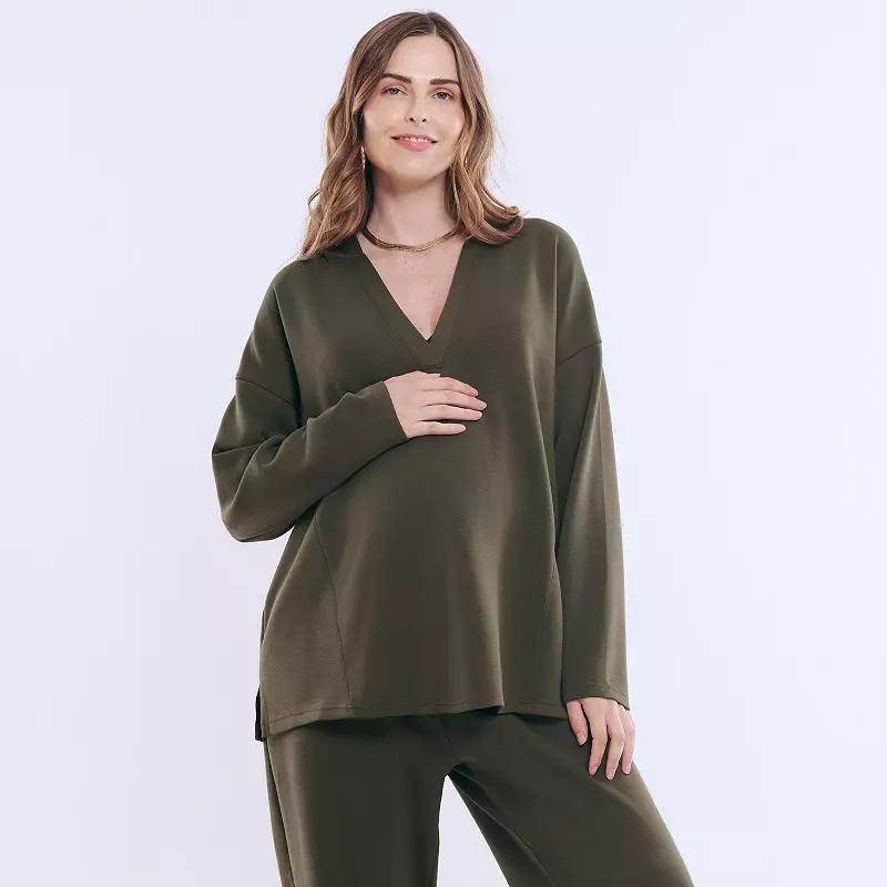 Maternity Motherhood® Cozy Hoodie, Women's, Size: XXL-MAT, Winter White Product Image