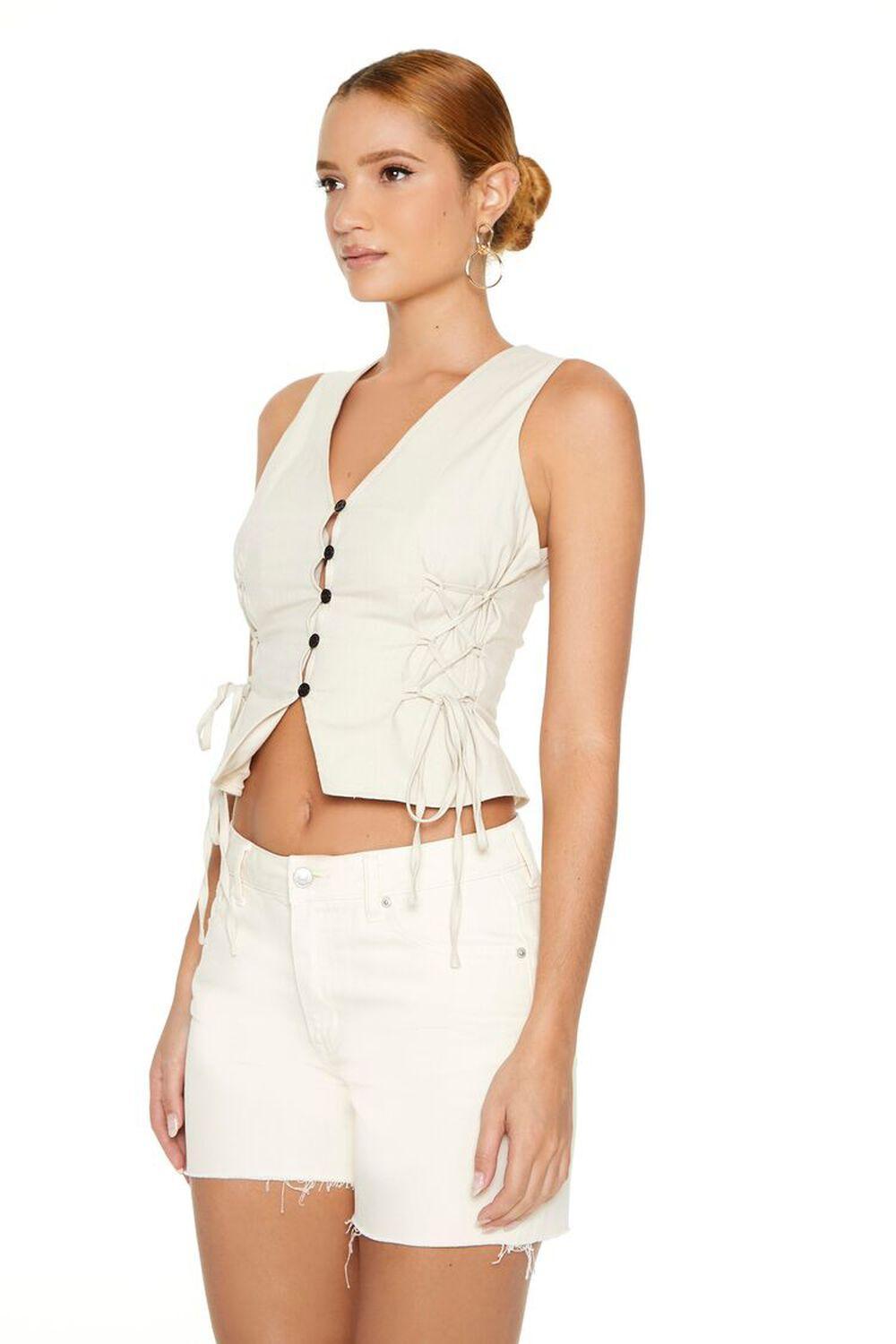 Sleeveless Lace-Up Crop Top | Forever 21 Product Image