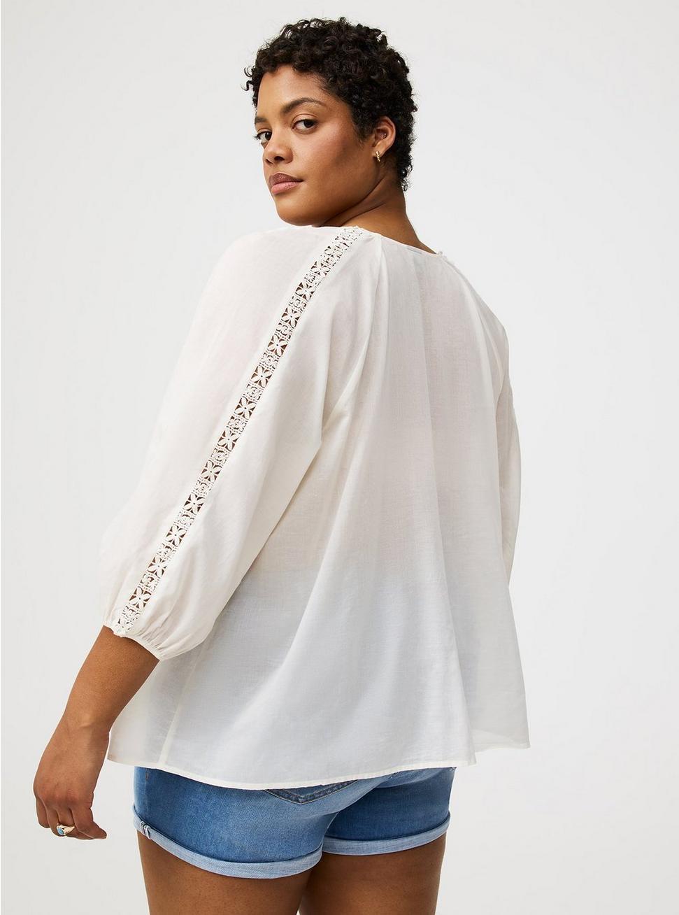 Crochet Inset Top Product Image