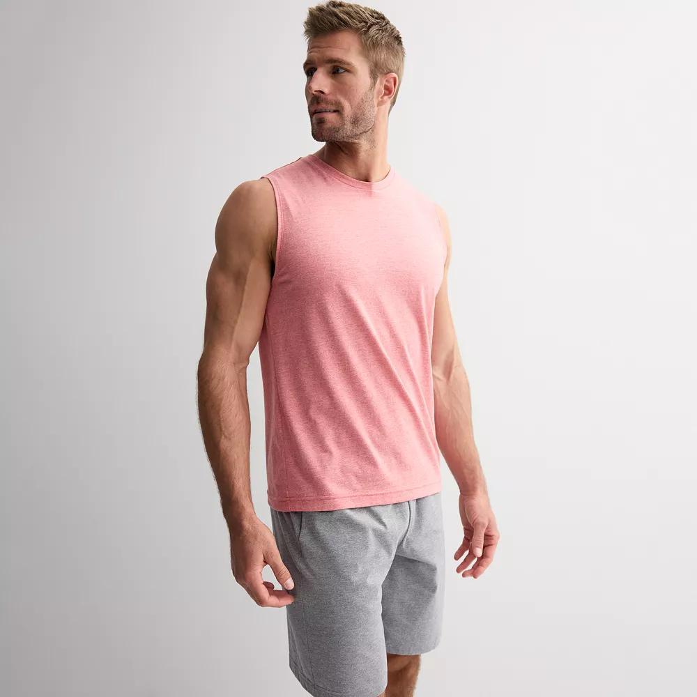 Men's Tek Gear® Essential Muscle Tank, Size: XS, Red Flower Product Image