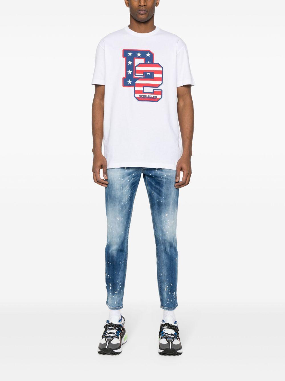 DSQUARED2 Super Twinky Mid-rise Skinny Jeans In Blue Product Image