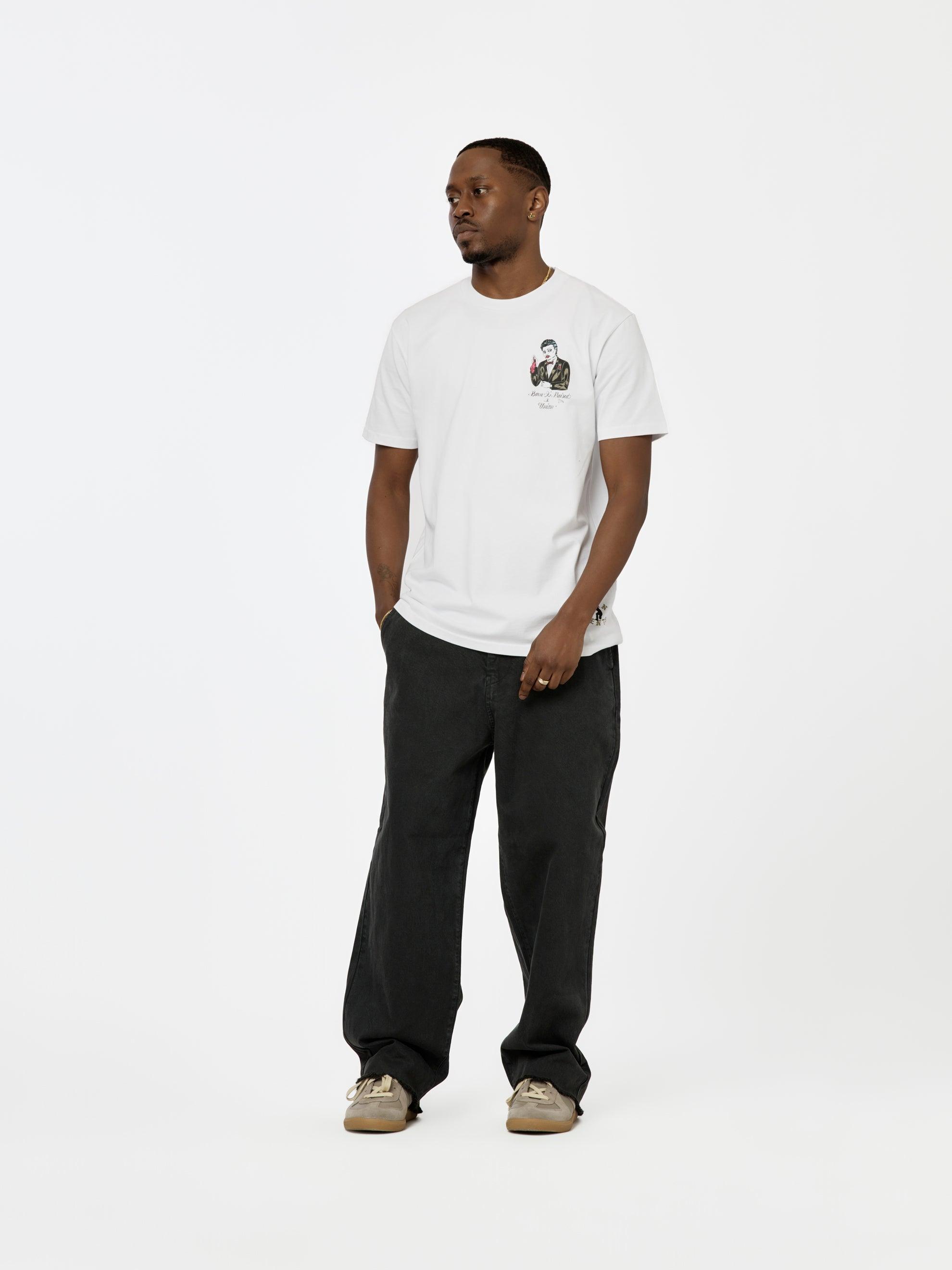 BXR + UNION CUT-OFF WORK PANTS (Black) Product Image