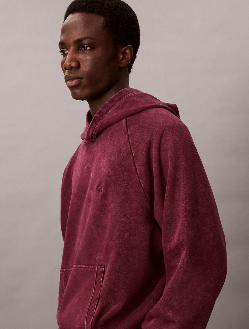 Washed Fleece Relaxed Hoodie Product Image