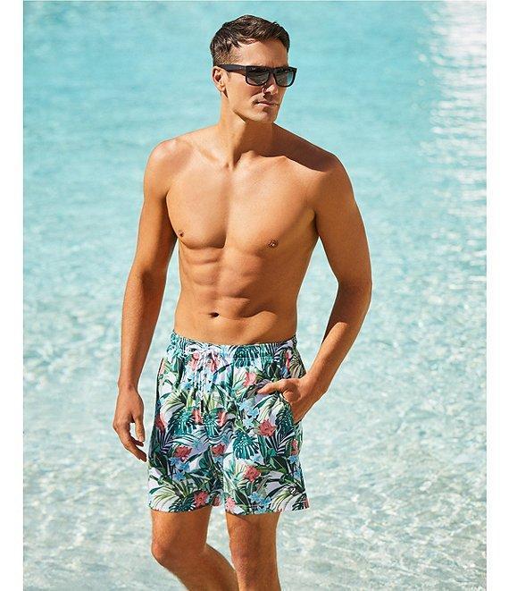 Cremieux All Over Tropical 6#double; Swim Trunks Product Image