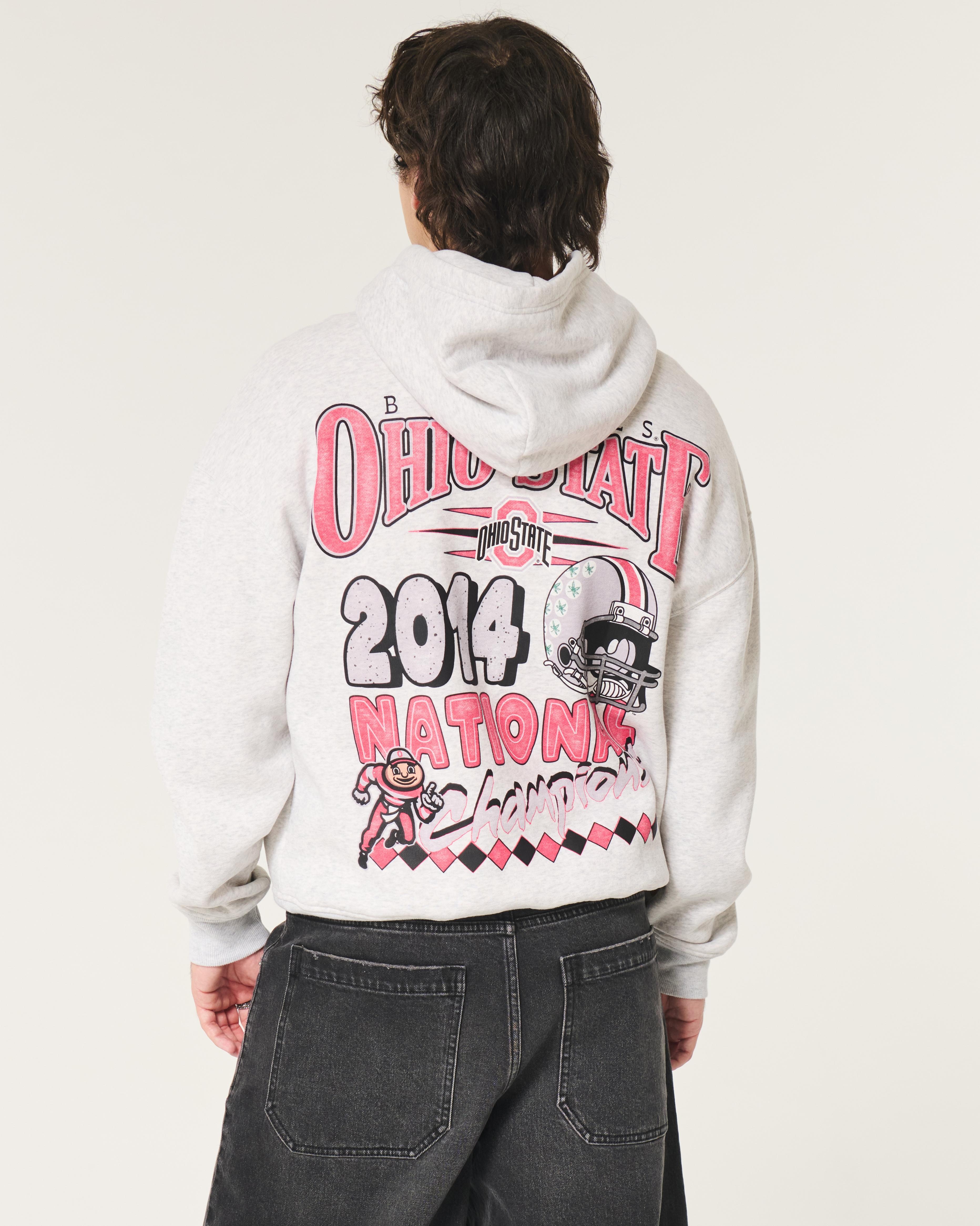 Boxy Ohio State Buckeyes Graphic Hoodie Product Image