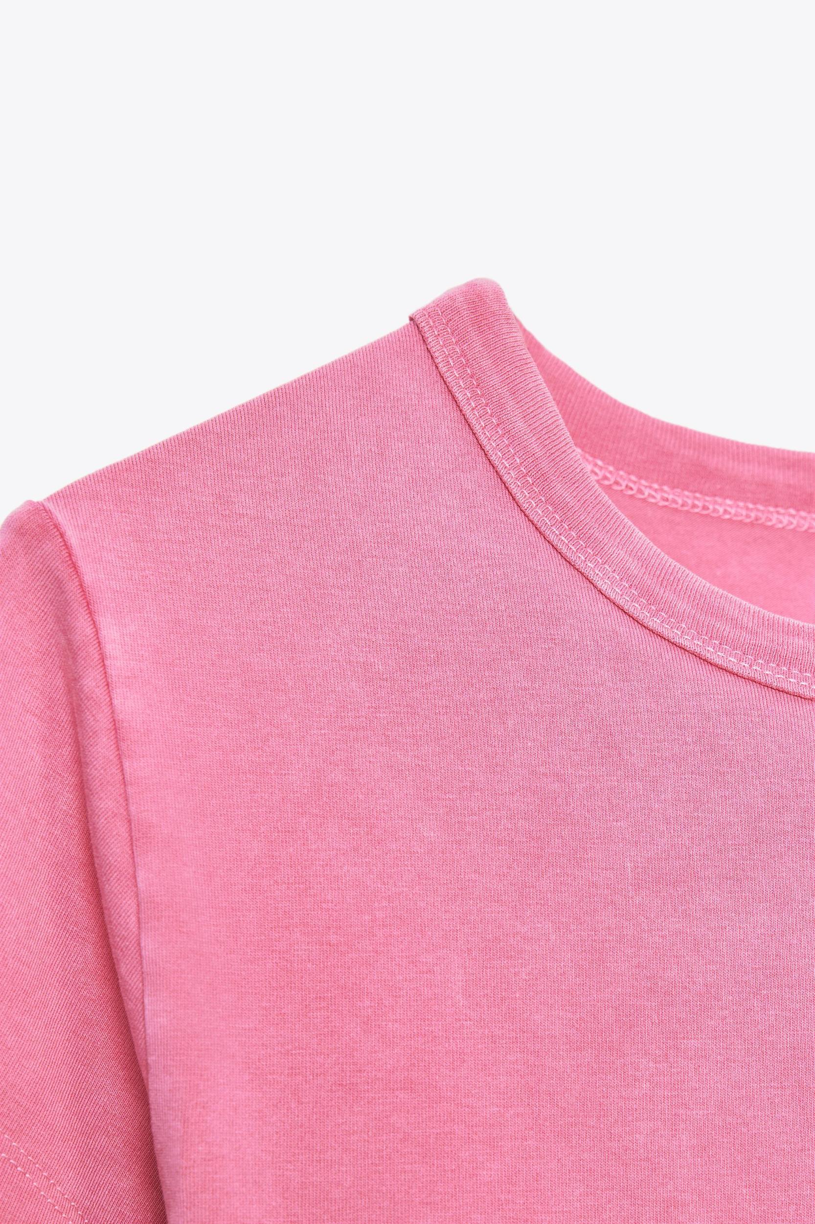 WASHED EFFECT RHINESTONE T-SHIRT Product Image