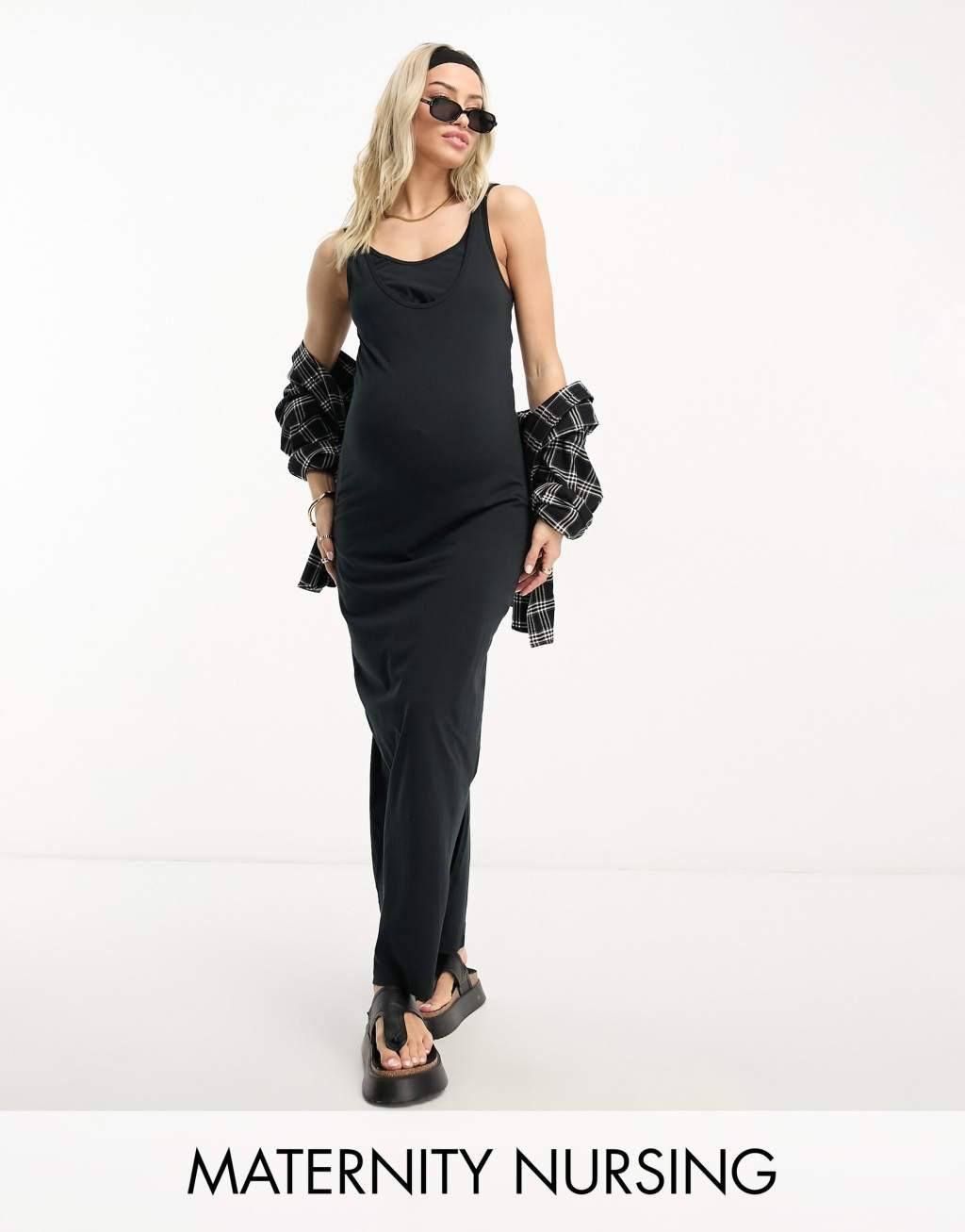 Mamalicious Maternity nursing maxi dress Product Image