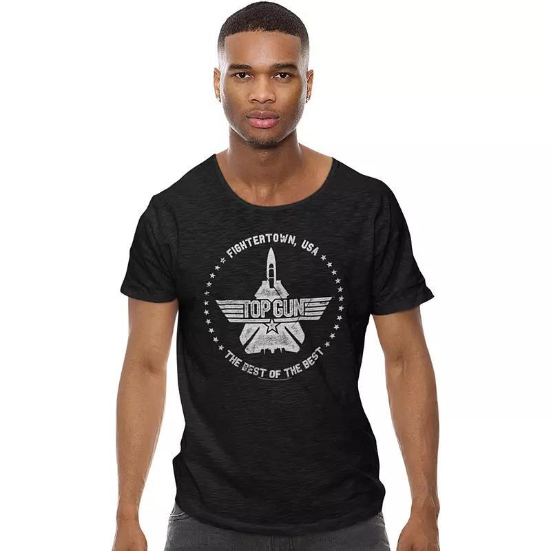 Men's Top Gun Fightertown, USA Tee, Size: Medium, Black Product Image