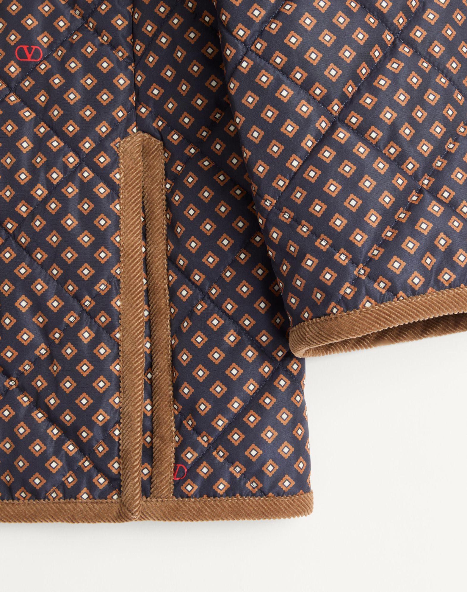 Quilted Nylon Jacket With Opticool Print Product Image