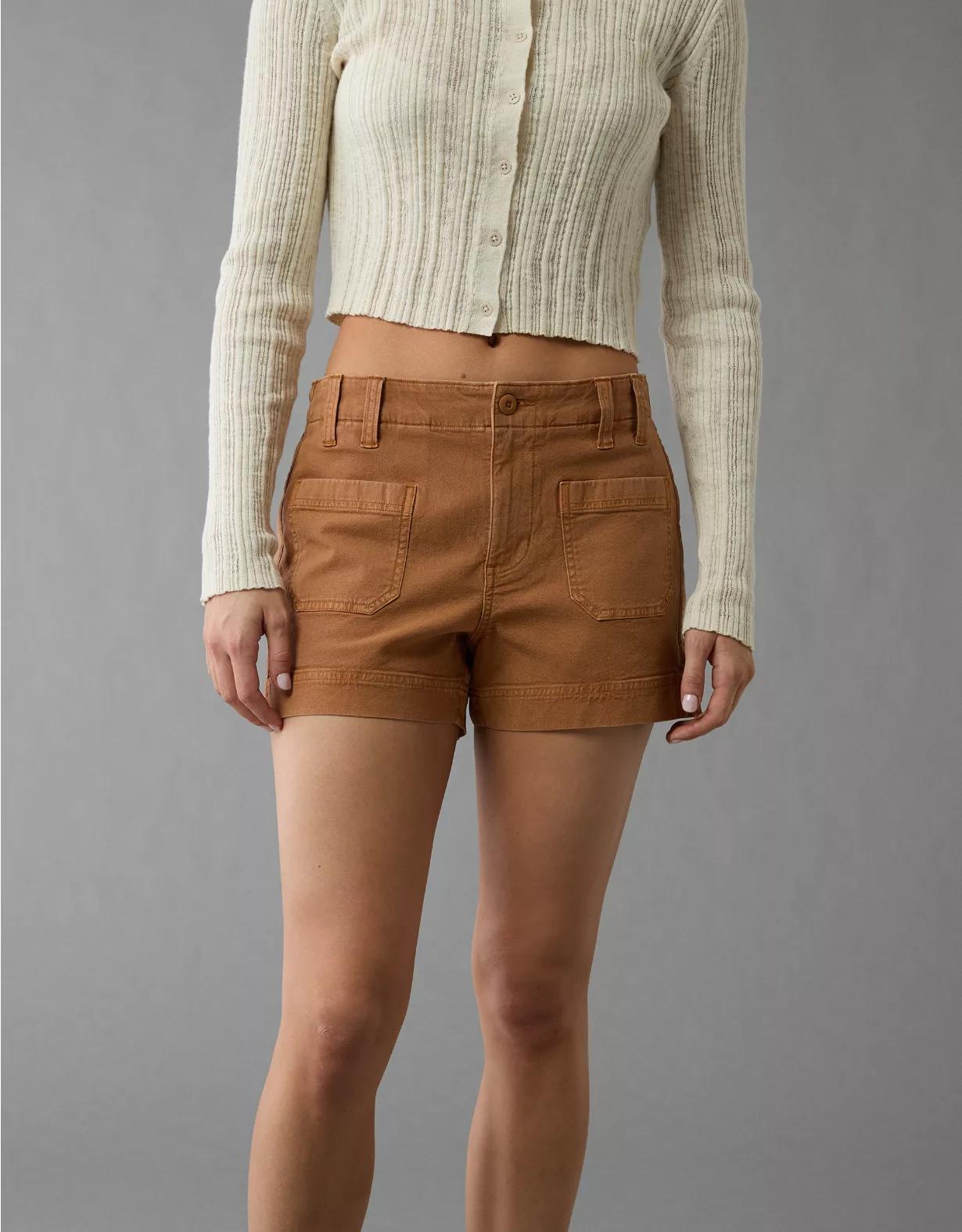 AE Stretch High-Waisted Relaxed Utility Short Product Image