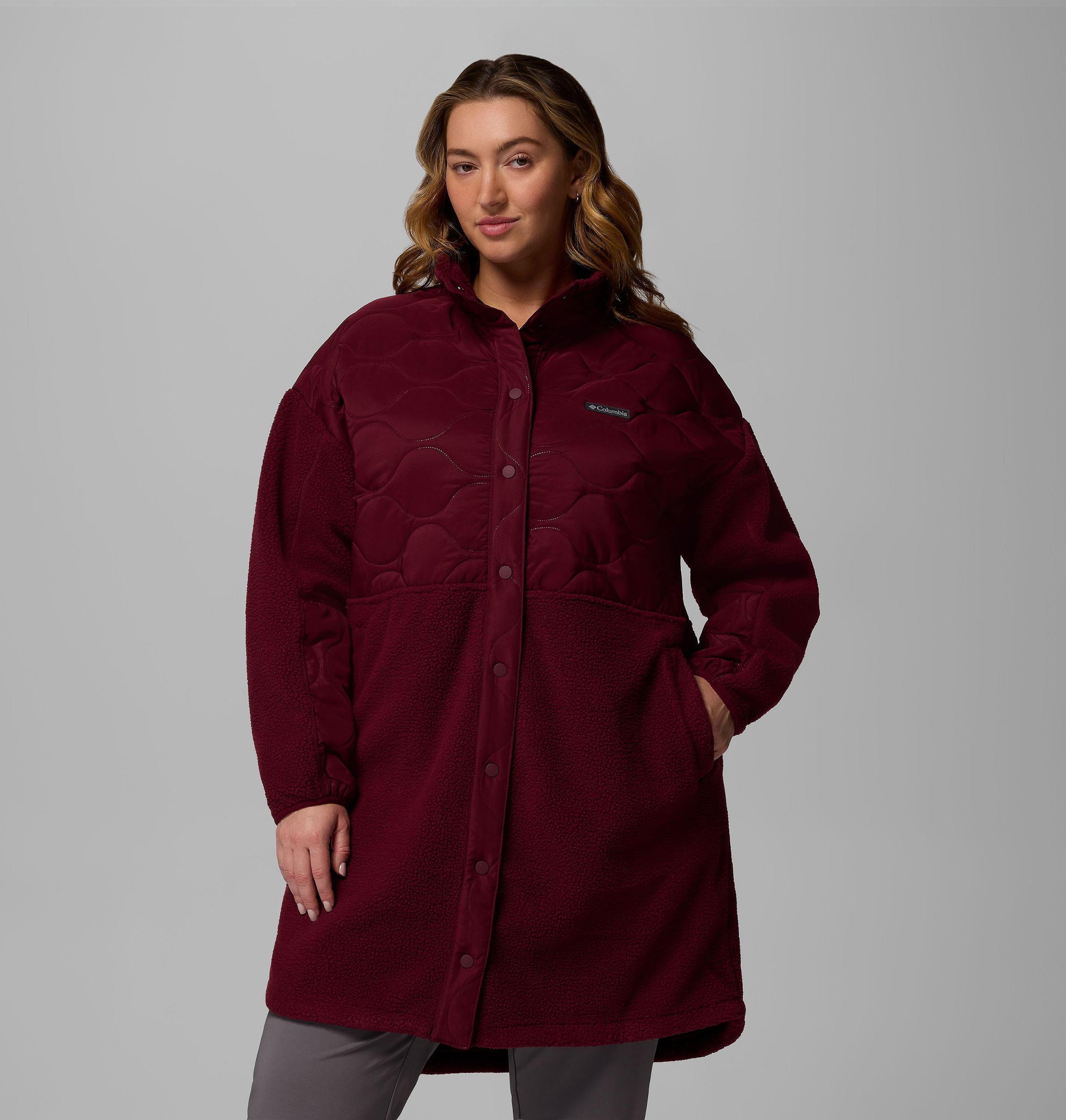 Columbia Womens Cloud Point Long Fleece Jacket - Plus Size- Product Image