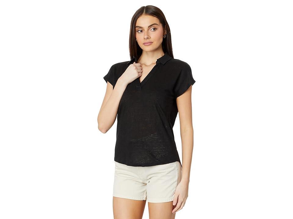 Tommy Bahama Linnea Johnny Collar SS Tee Women's Clothing Product Image