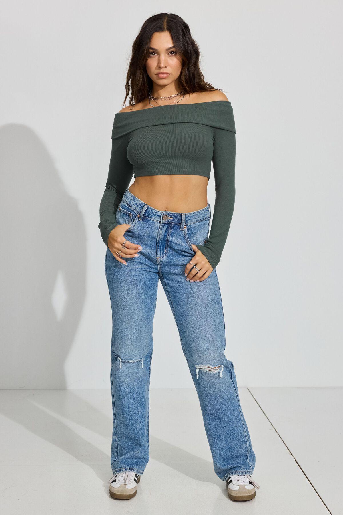 Kayla Foldover Off Shoulder Top Product Image