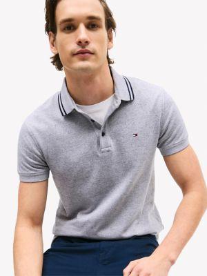 Slim Fit Heathered Polo Product Image