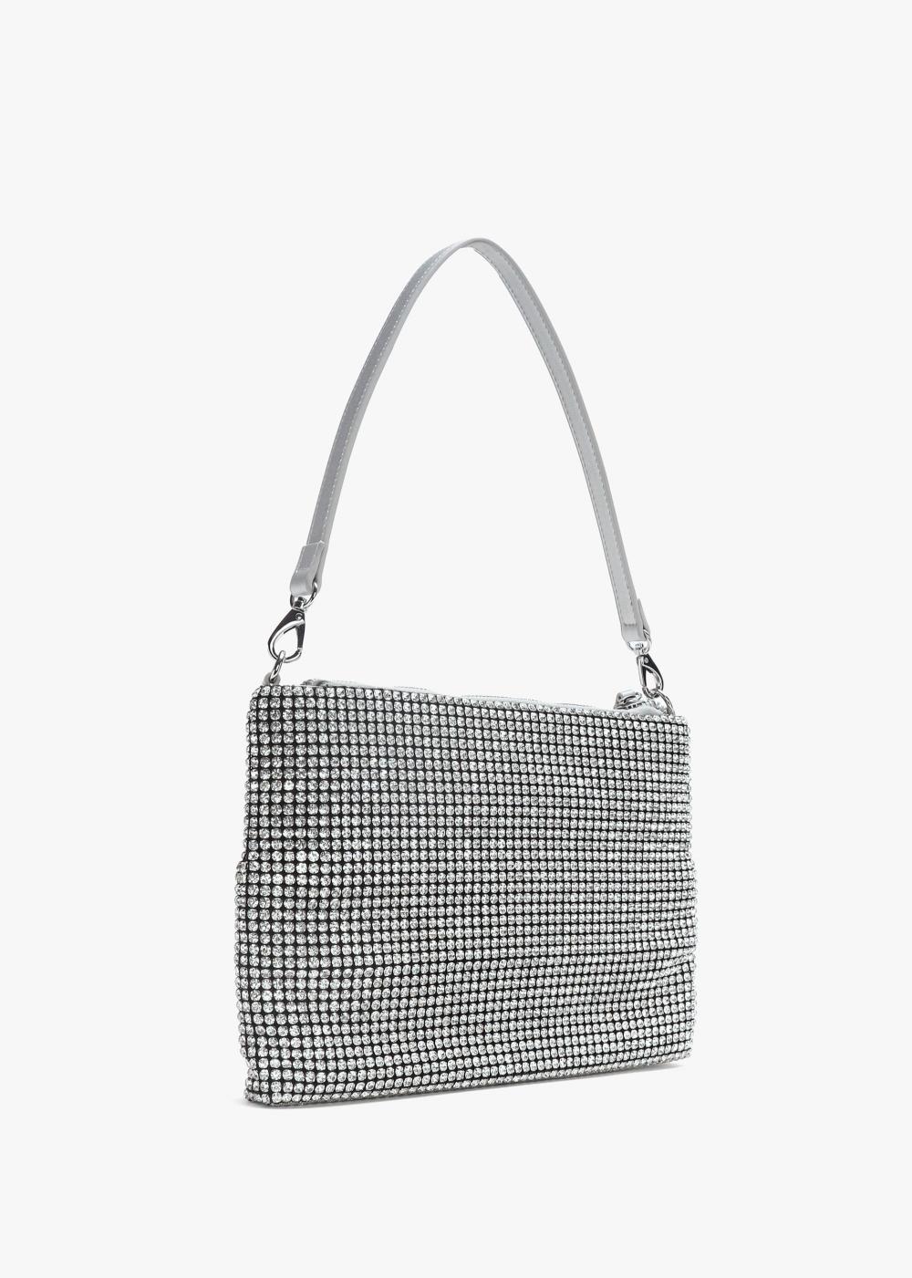 VALENTINO GARAVANI Nabilah Argento Jewel Pouch Bag In Silver Metalic Product Image