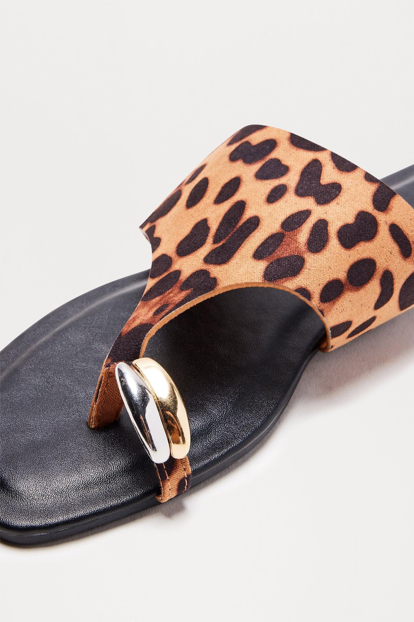 Eleni Flip Flops - Leopard Product Image