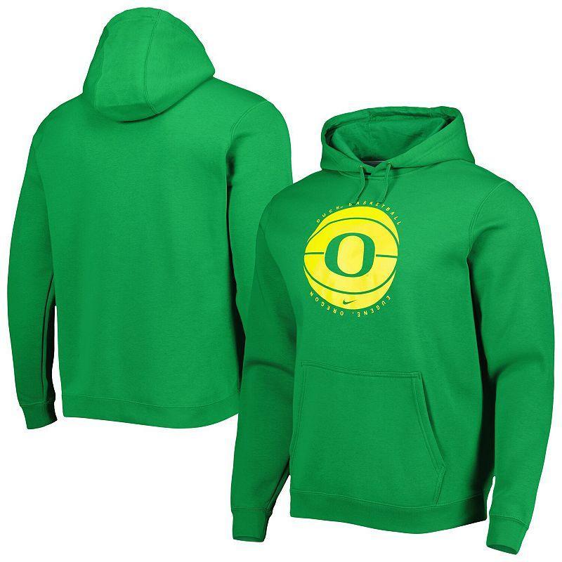 Men's Nike Green Oregon Ducks Basketball Pullover Hoodie, Size: 2XL Product Image