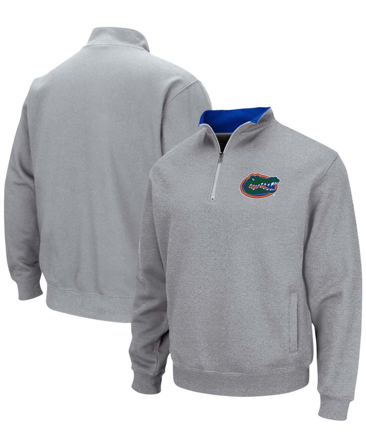 Mens Colosseum Heathered Gray Florida Gators Tortugas Team Logo Quarter-Zip Jacket Product Image