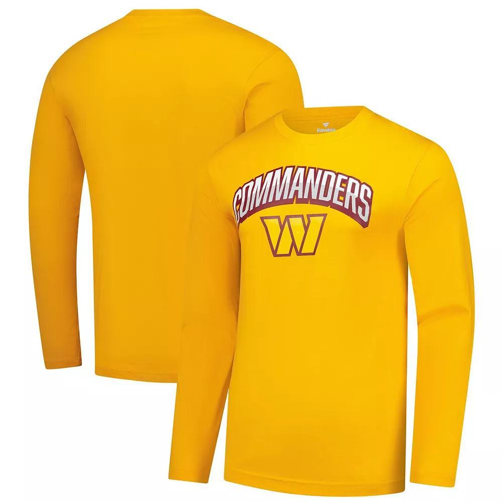 Men's Fanatics Gold Washington Commanders Long Sleeve T-Shirt,  Product Image