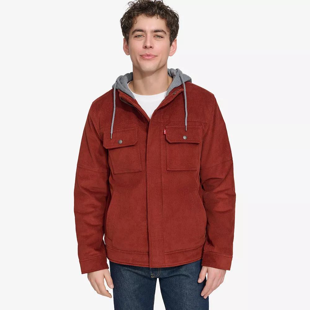 Men's Levi's® Hooded Corduroy Shacket,  Product Image