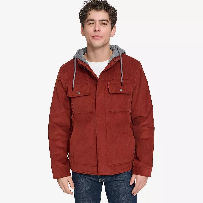 Men's Levi's® Hooded Corduroy Shacket,  Product Image