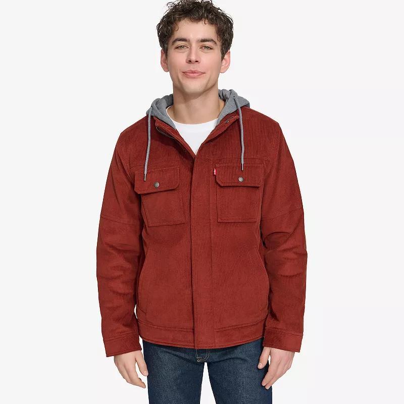 Men's Levi's® Hooded Corduroy Shacket,  Product Image