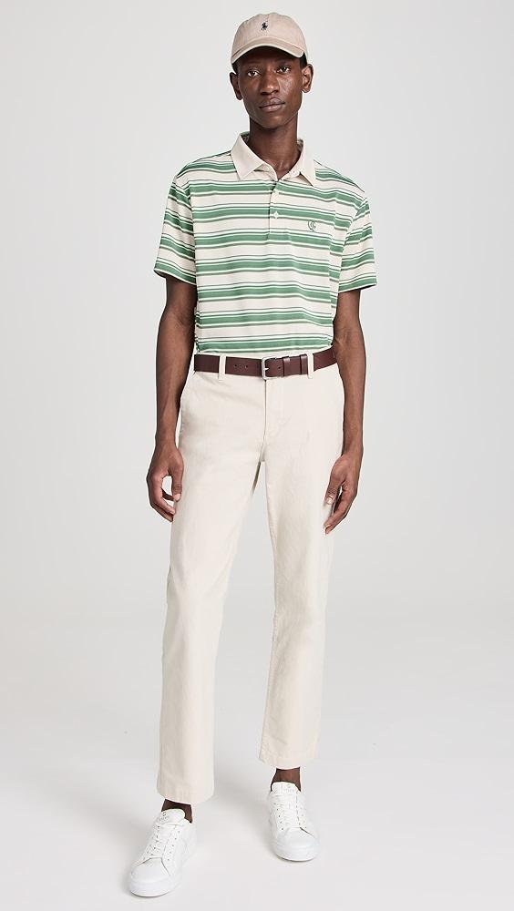 Quiet Golf Monogram Striped Polo | Shopbop Product Image