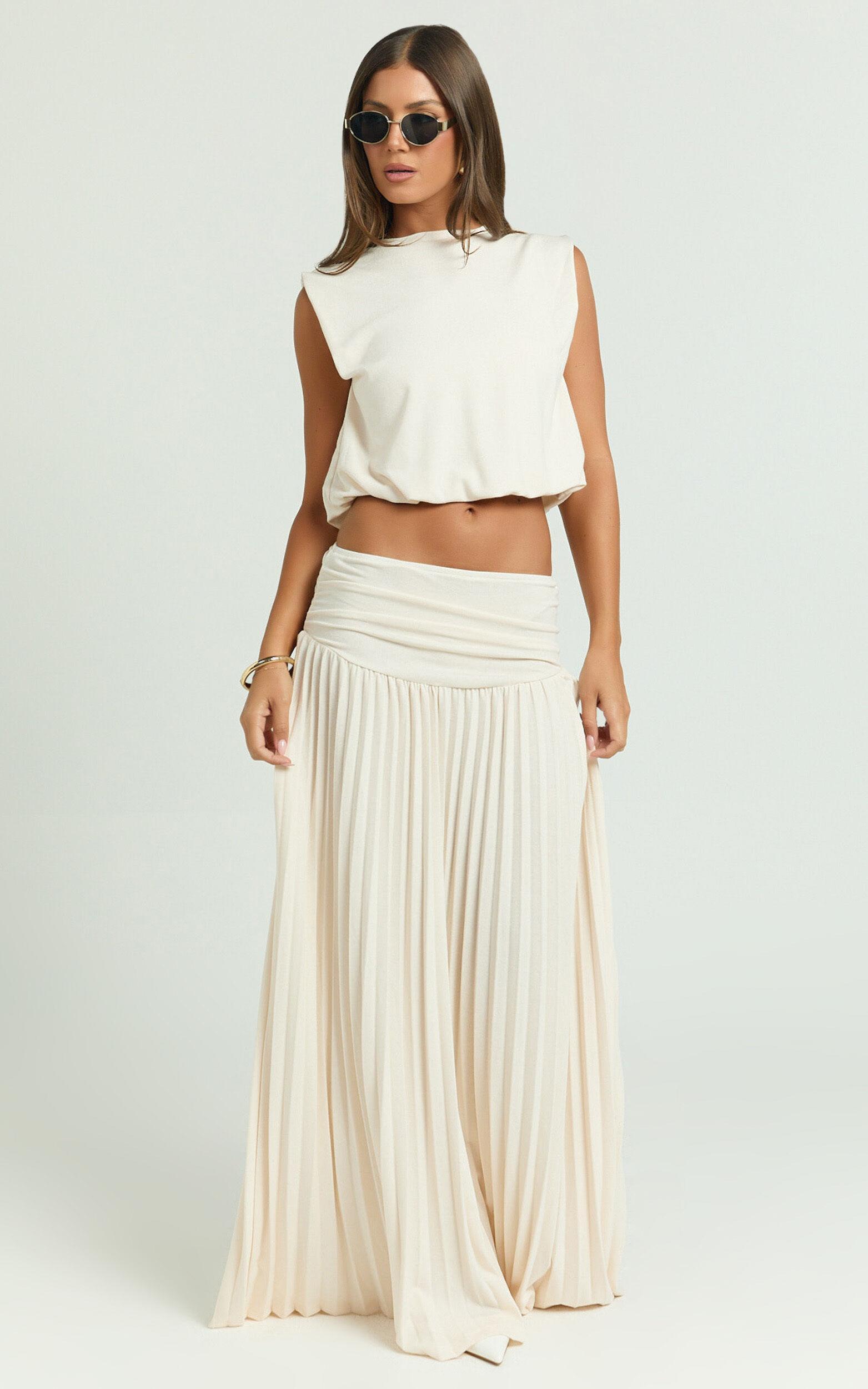 Lioness - Field of Dreams Maxi Skirt in Ivory Product Image