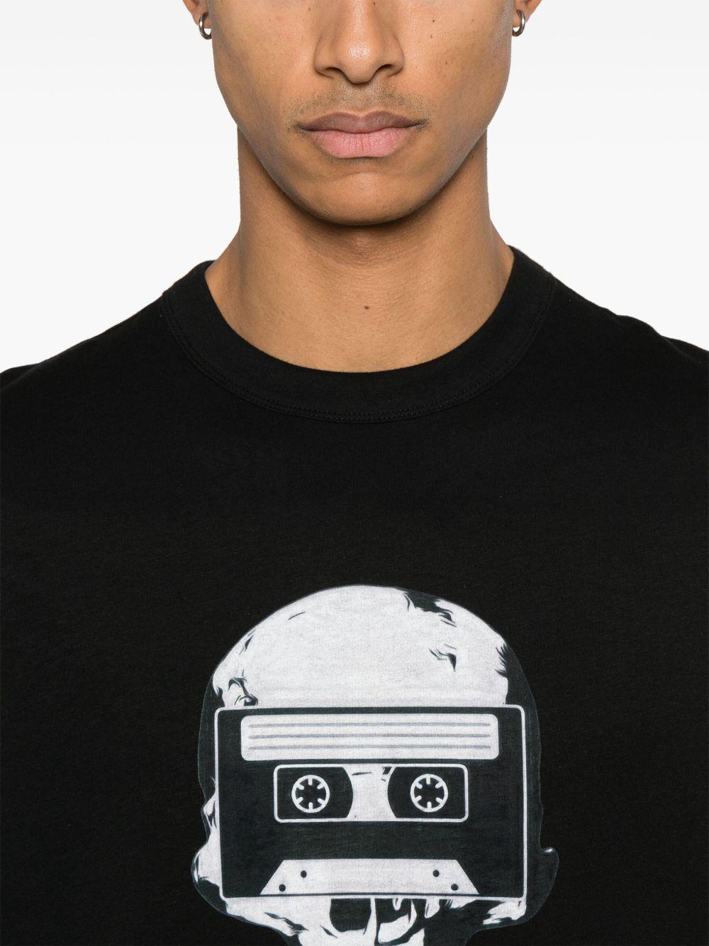 skull-tape-print T-shirt Product Image