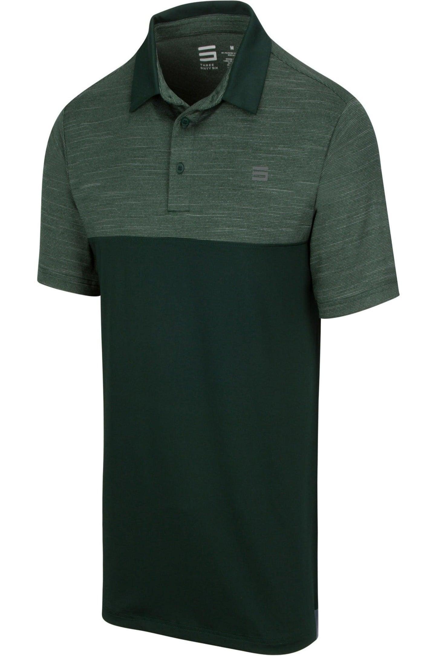 Three Sixty Six Men's Heathered Two-Tone Golf Polo Male Product Image