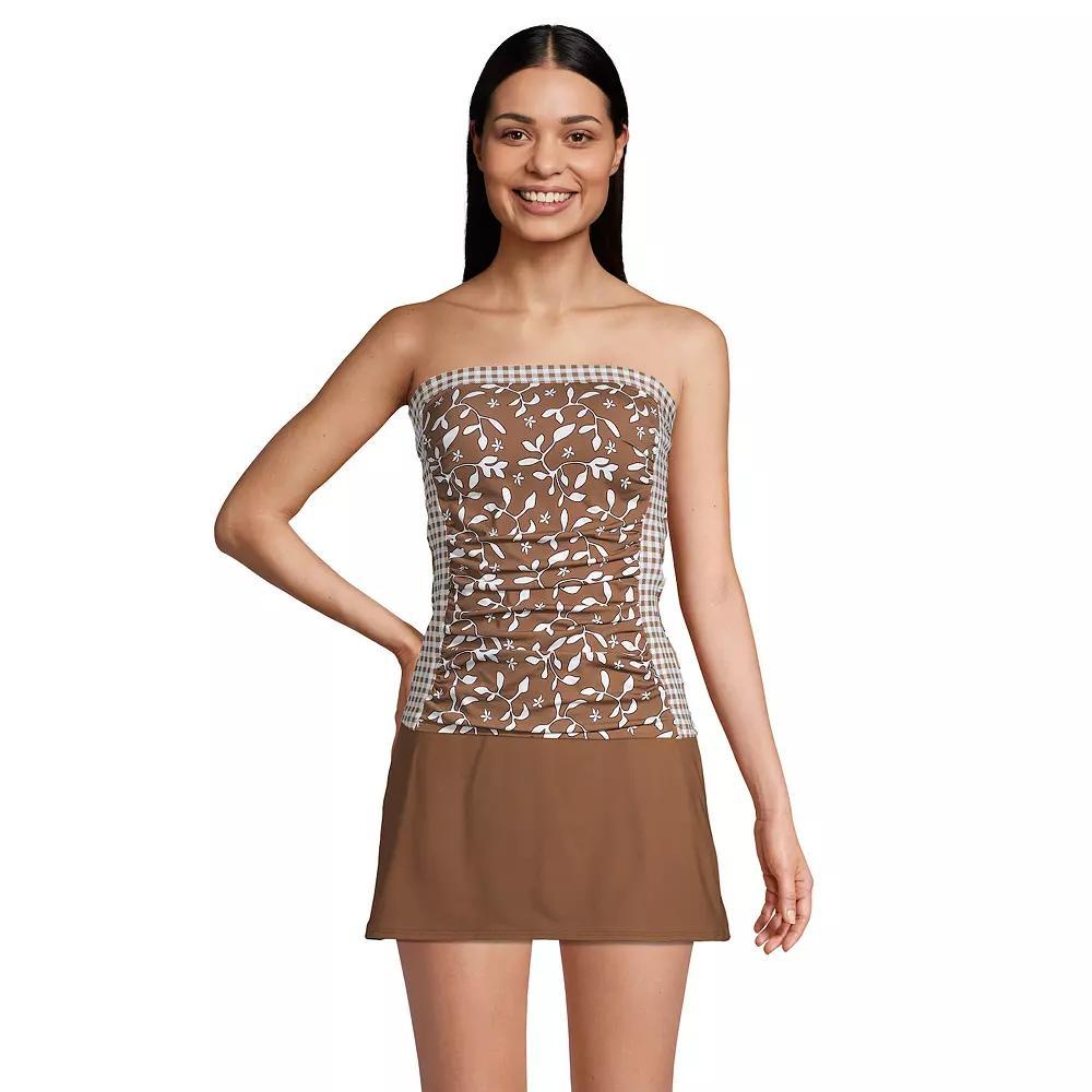 Women's Lands' End UPF 50 Bandeau Tankini Swimsuit Top,  Product Image