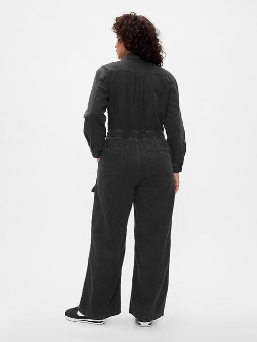 Denim Cargo Jumpsuit Product Image