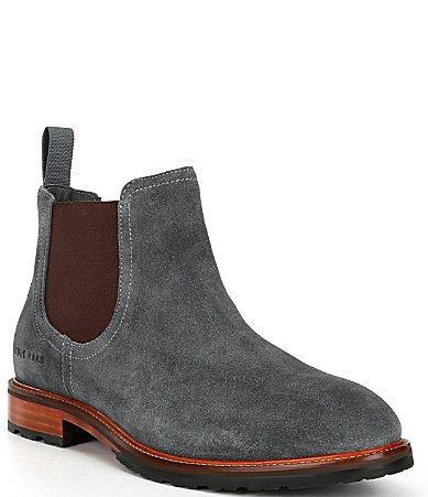 Cole Haan Mens Berkshire Lug Chelsea Boot - Grey Size 9 Water-Resistant Product Image