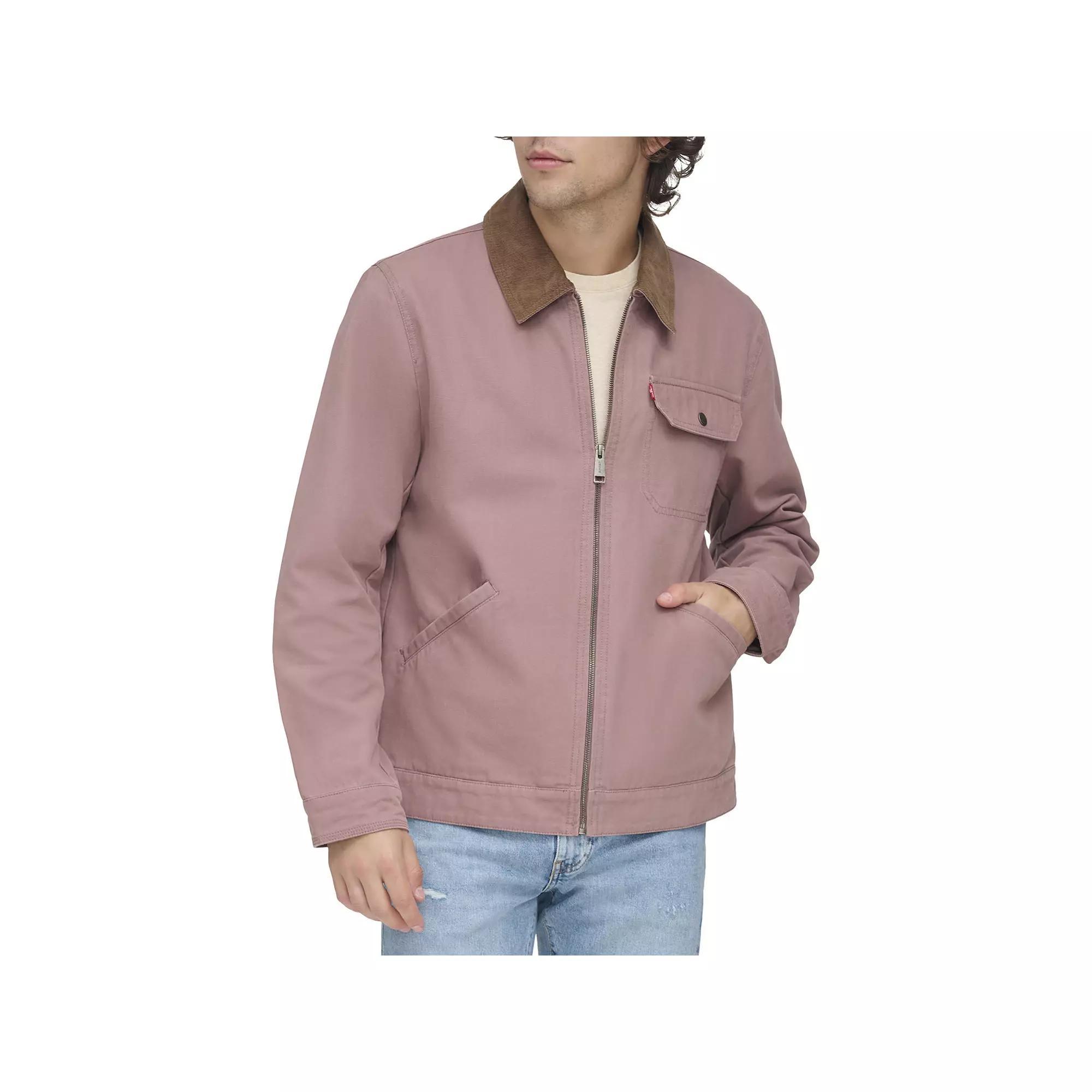Men's Levi's® Cotton Canvas Depot Jacket with Corduroy Collar, Size: XXL, Pink Product Image