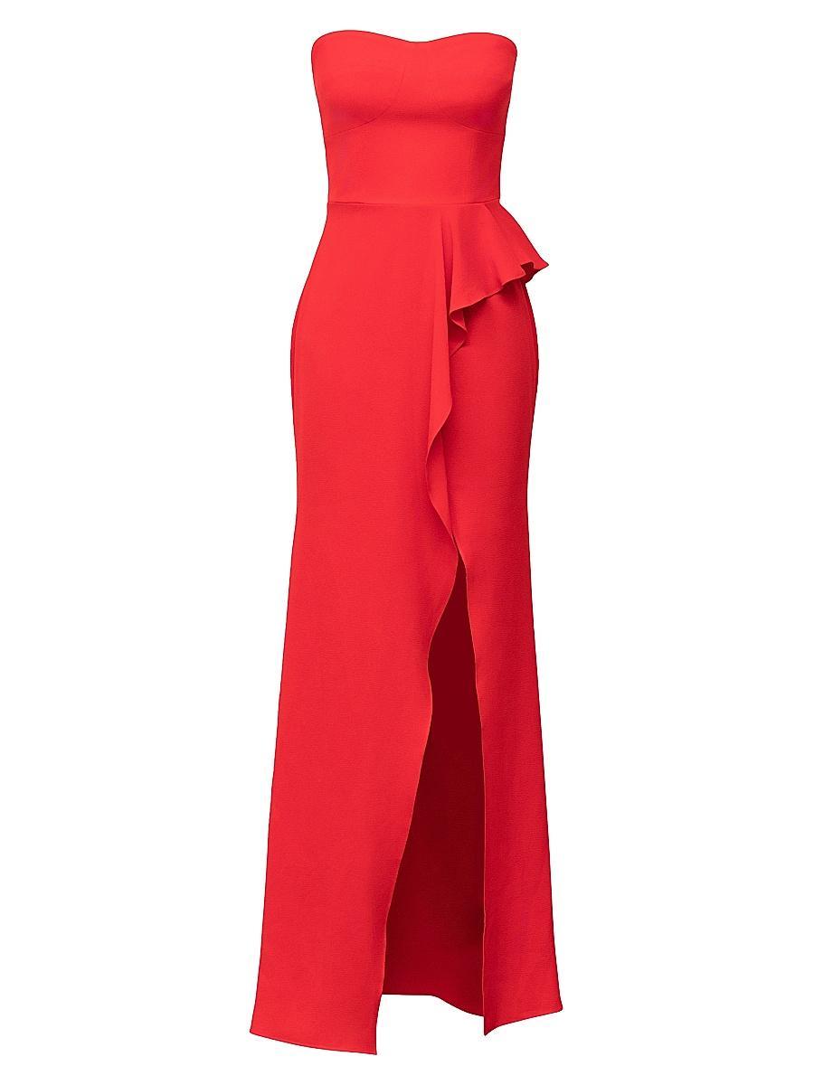 Womens Kai Stretch Crepe Strapless Gown Product Image