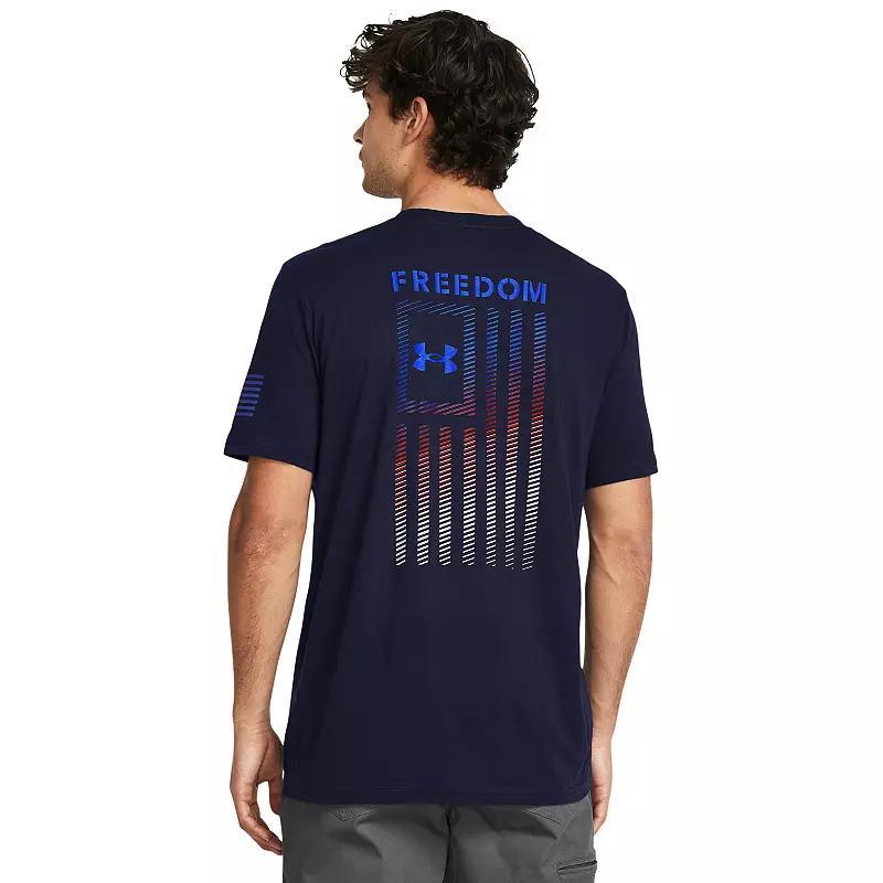 Big & Tall Under Armour Freedom Flag Gradient T-Shirt, Men's, Size: 4XL, White Product Image