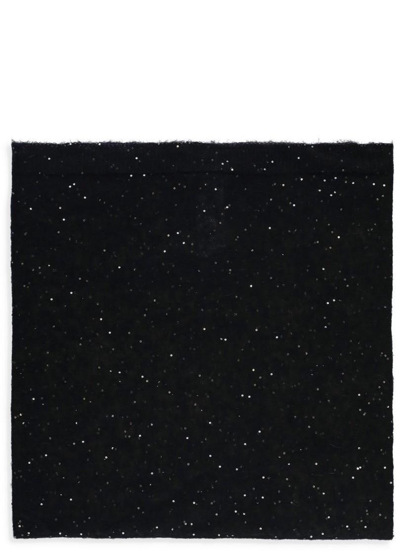 FABIANA FILIPPI Glitter Scarf In Black Product Image