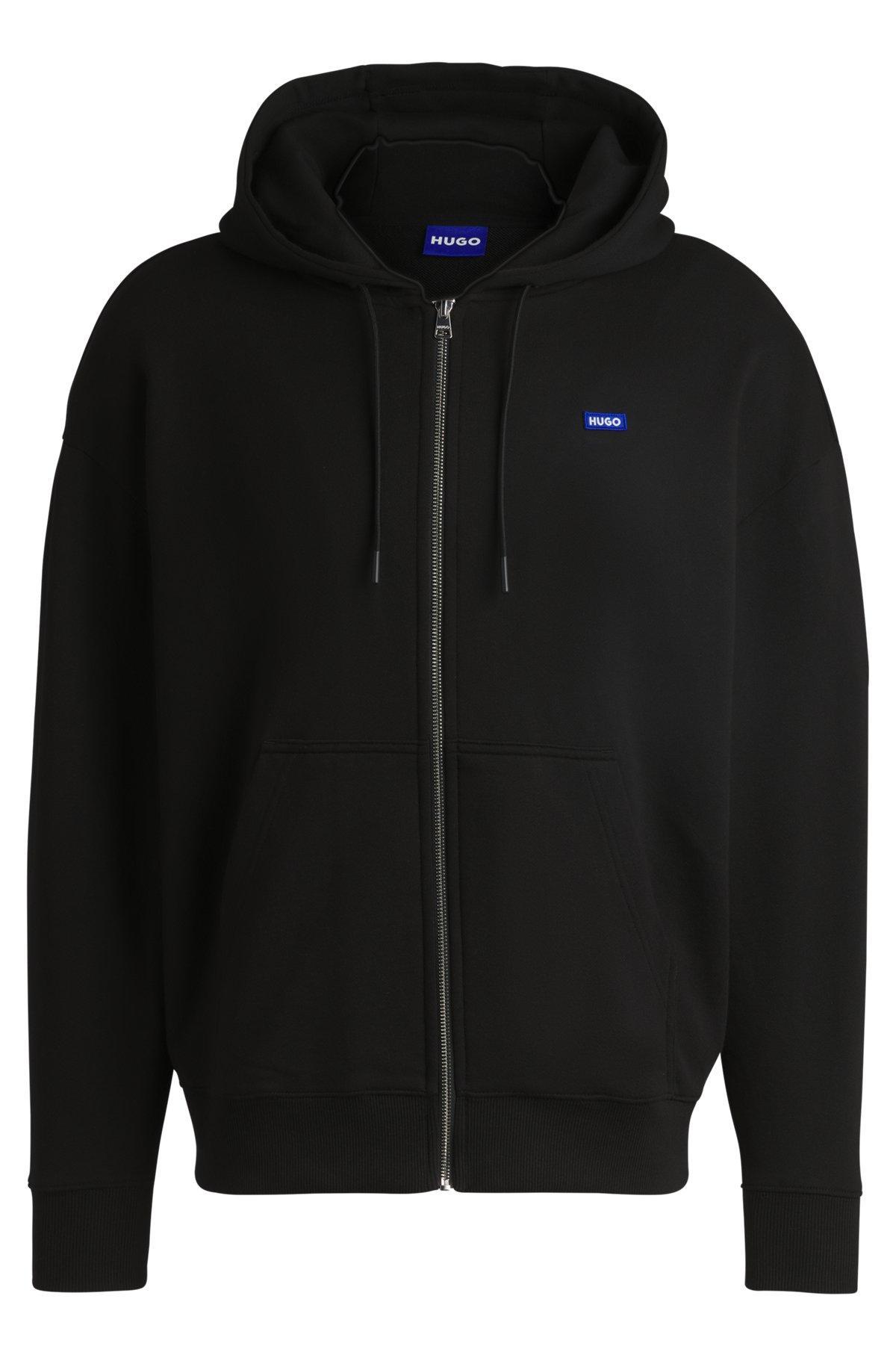 All-gender relaxed-fit hoodie in cotton terry Product Image