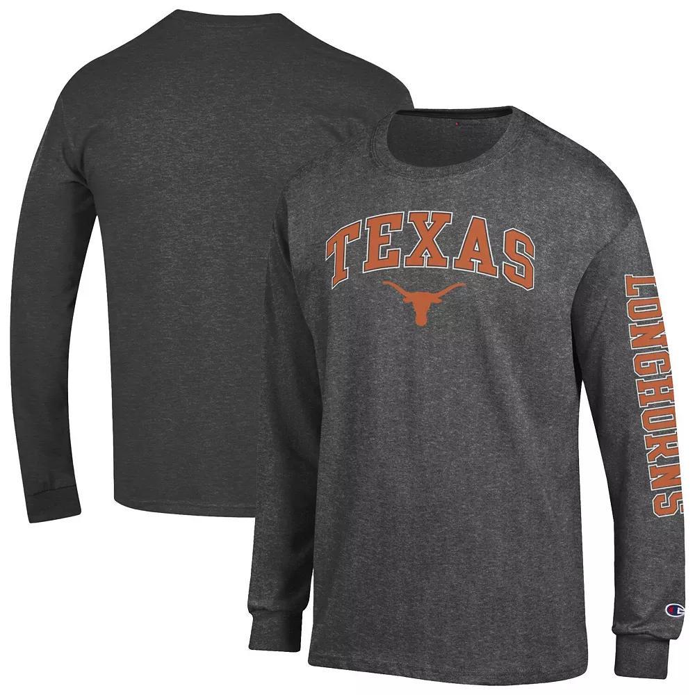 Men's Champion Navy Auburn Tigers Arch Over Logo 2-Hit Long Sleeve T-Shirt,  Product Image