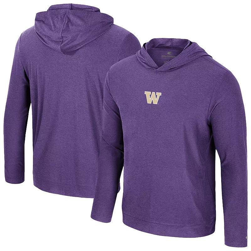 Men's Colosseum Purple Washington Huskies Long Sleeve T-Shirt Hoodie, Size: Large Product Image