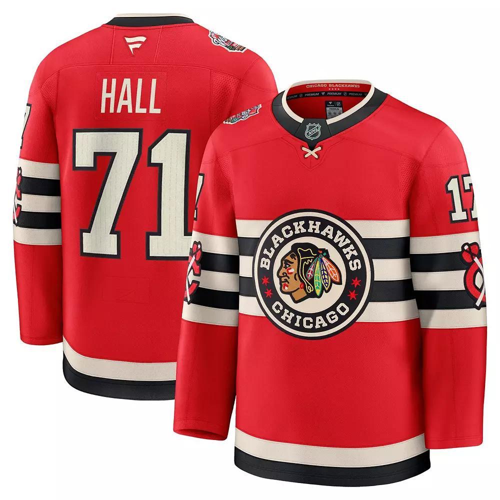 Men's Fanatics Taylor Hall Red Chicago Blackhawks 2025 NHL Winter Classic Premium Player Jersey, Size: 44 Product Image