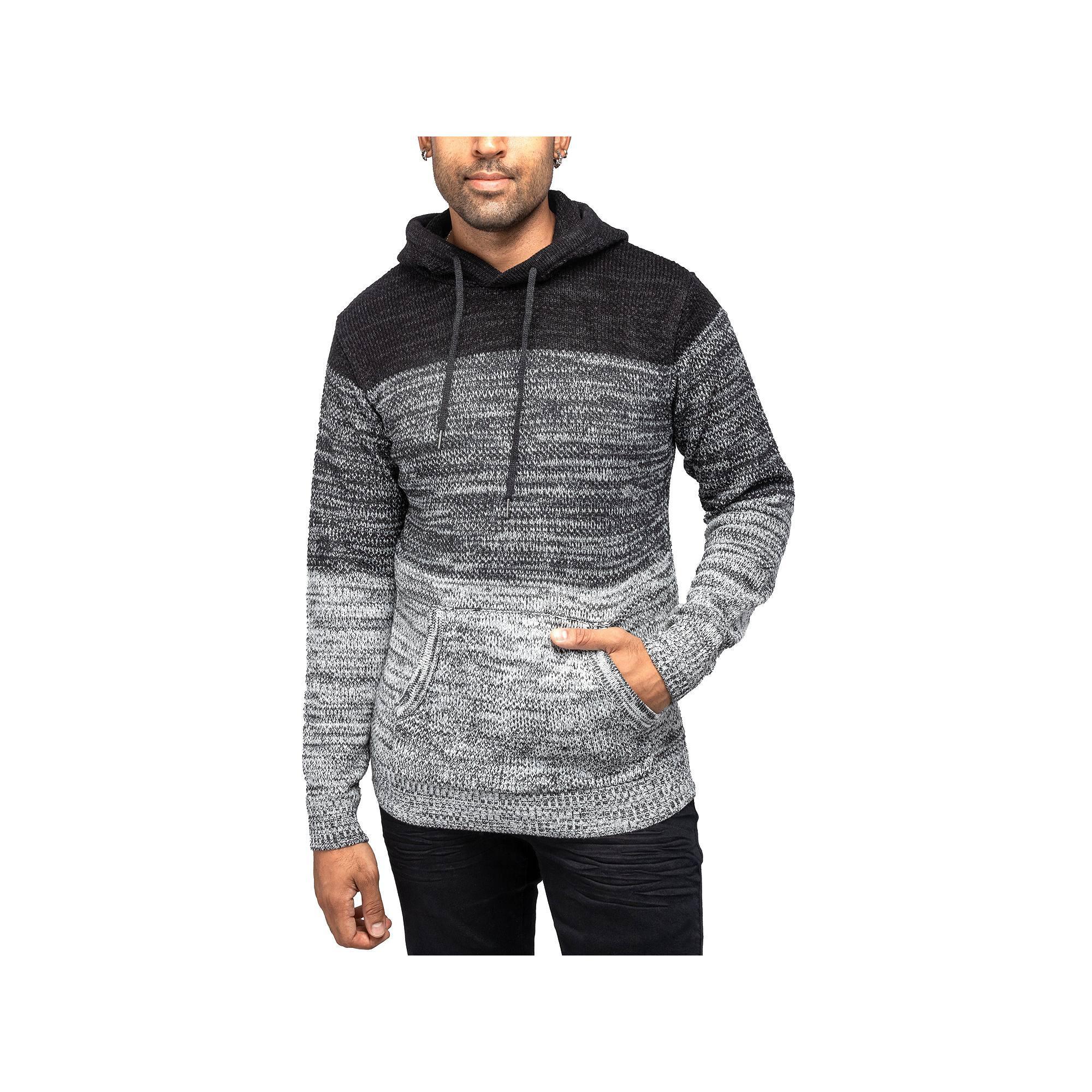 Men's Xray Regular-Fit Colorblock Pullover Hooded Sweater, Size: Small, White Product Image