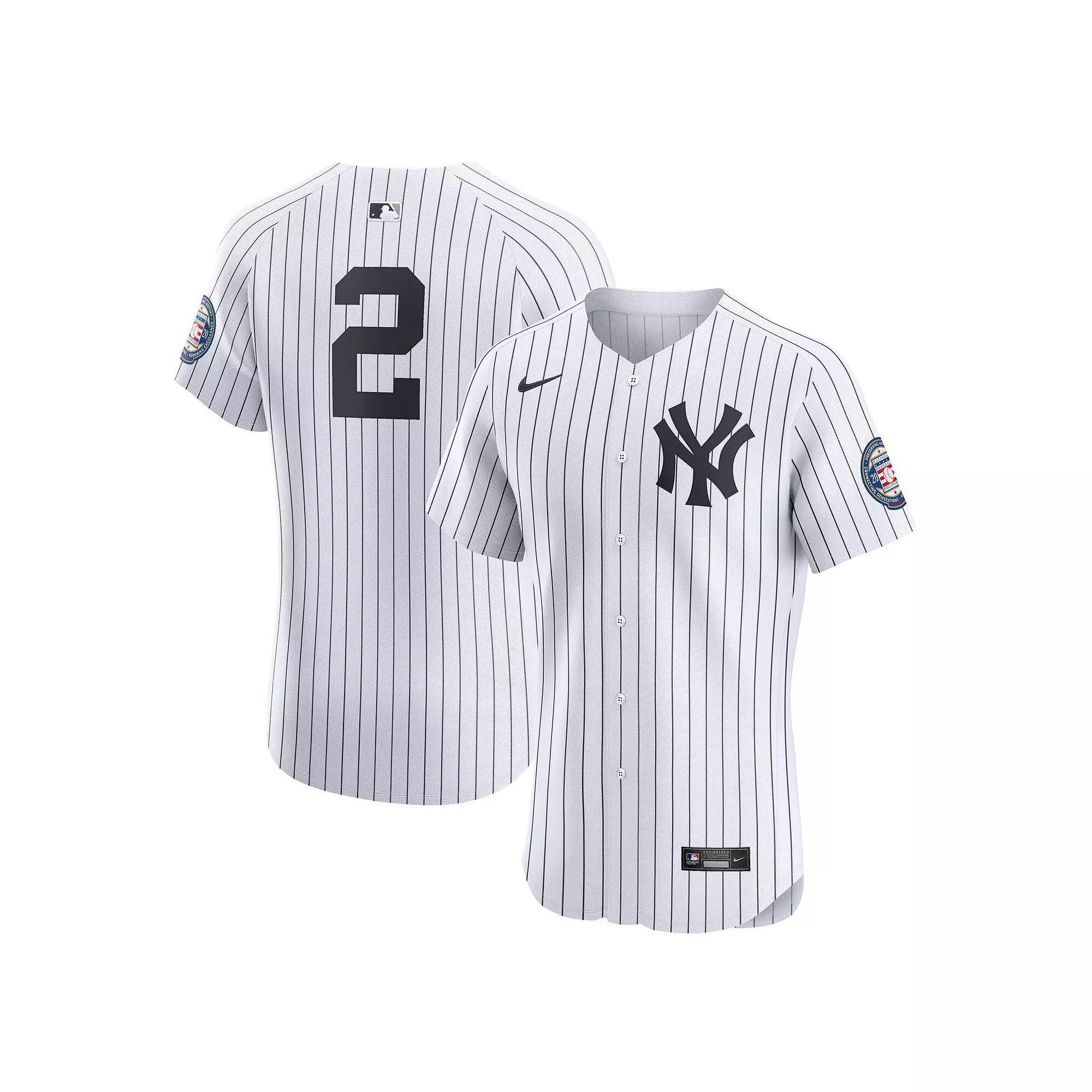 Derek Jeter New York Yankees Nike Mens Dri-FIT ADV MLB Elite Jersey | 90B0NKHOQD5-B9N Product Image