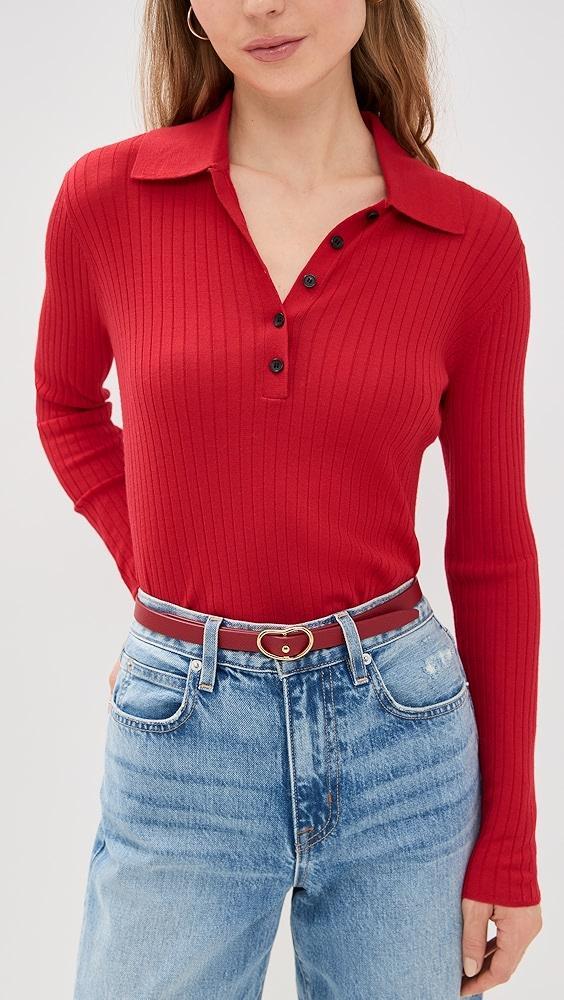 Lizzie Fortunato Skinny Georgia Belt In Red | Shopbop Product Image