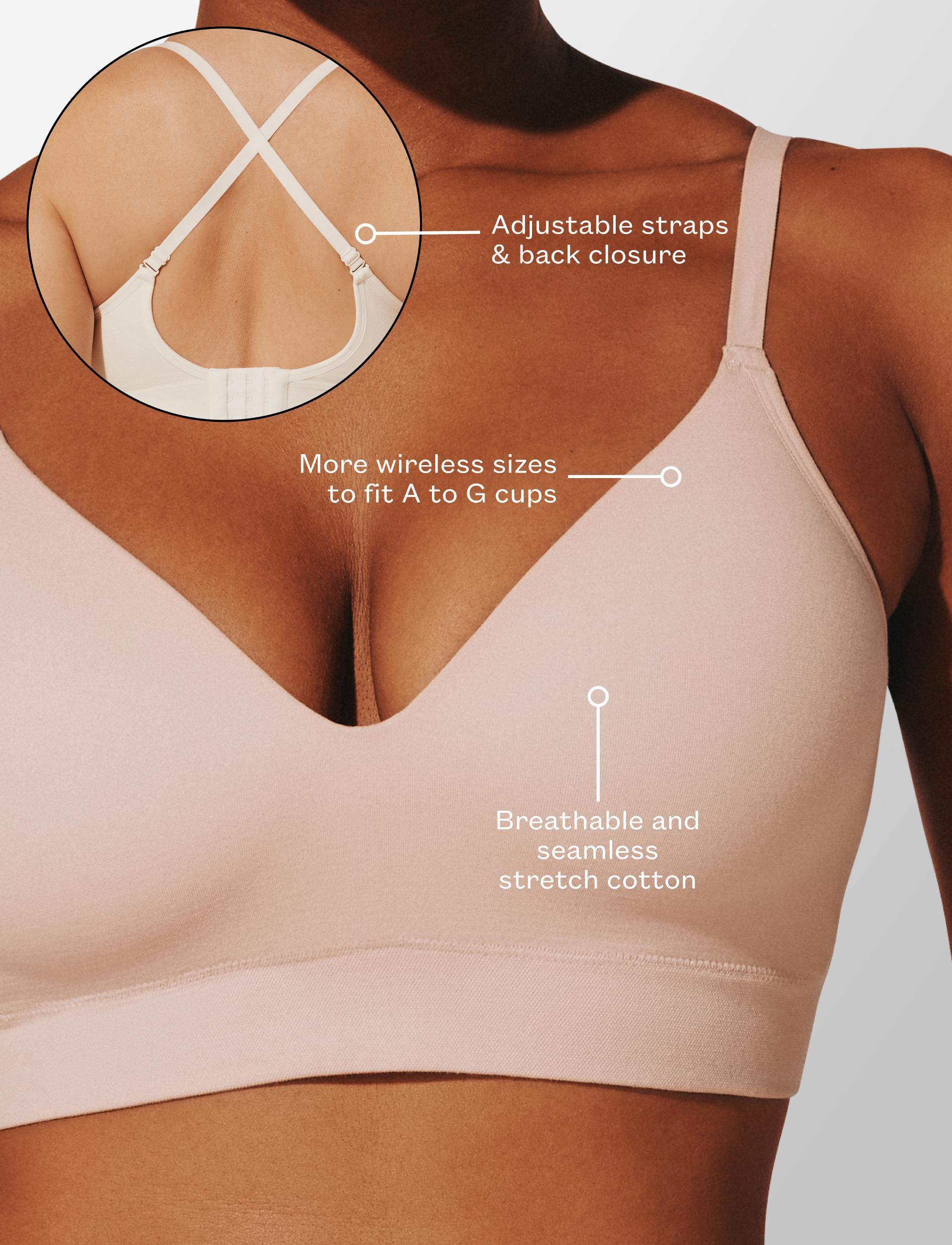 Seamless Cloud Cotton Wireless Bra Product Image