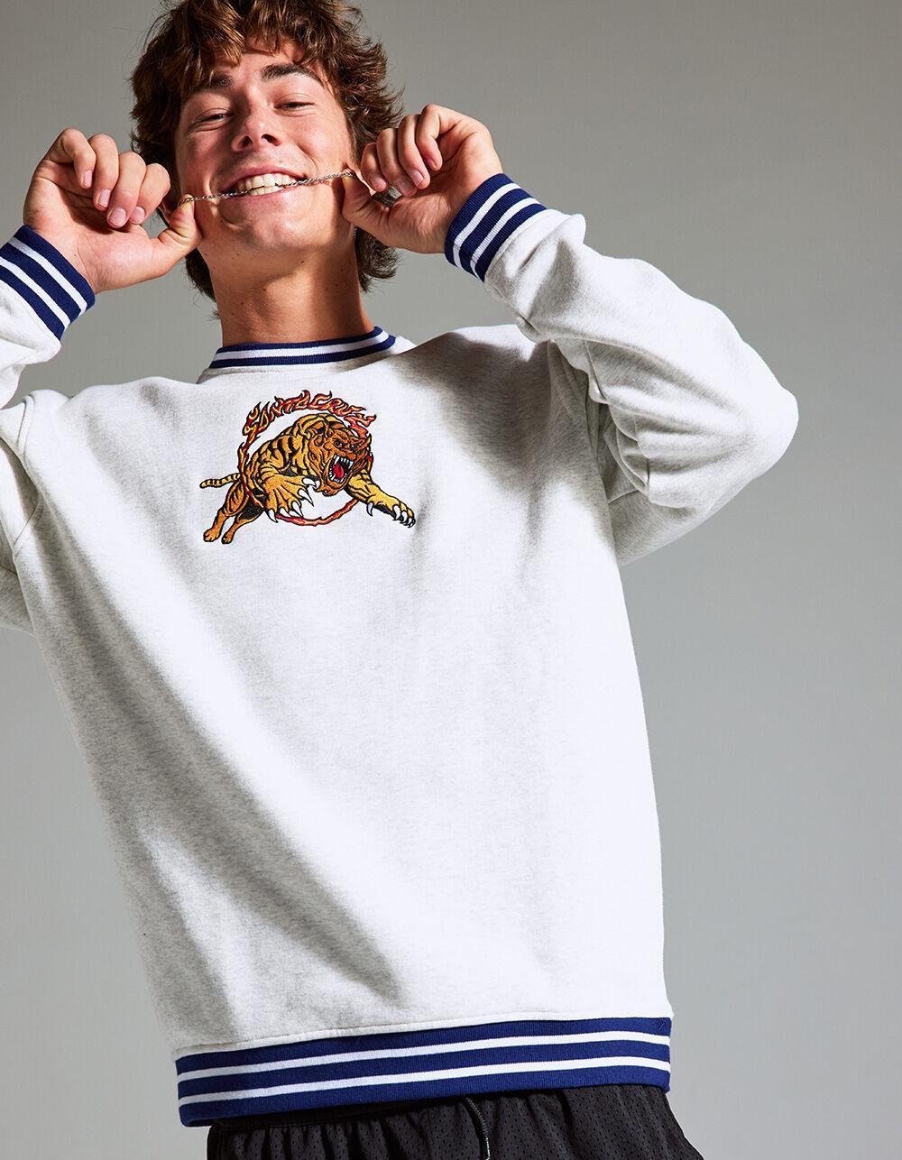 SANTA CRUZ Salba Tiger Simplified Mens Crewneck Sweatshirt Product Image