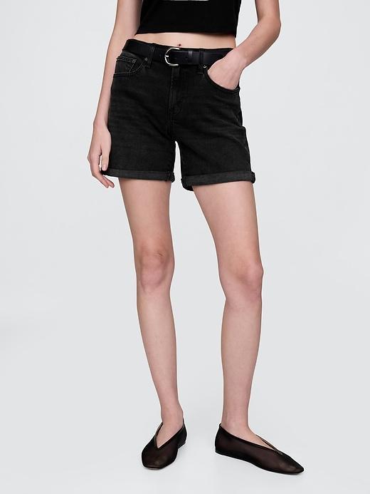 5" Mid Rise Girlfriend Shorts Product Image