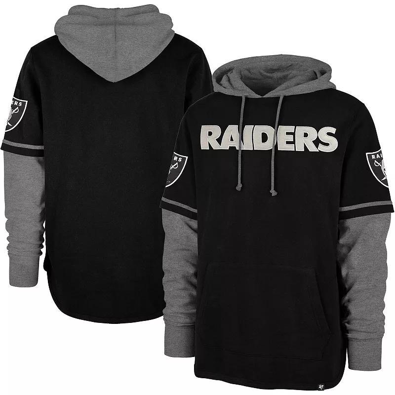 Mens 47 Black Las Vegas Raiders Shortstop Pullover Hoodie Product Image