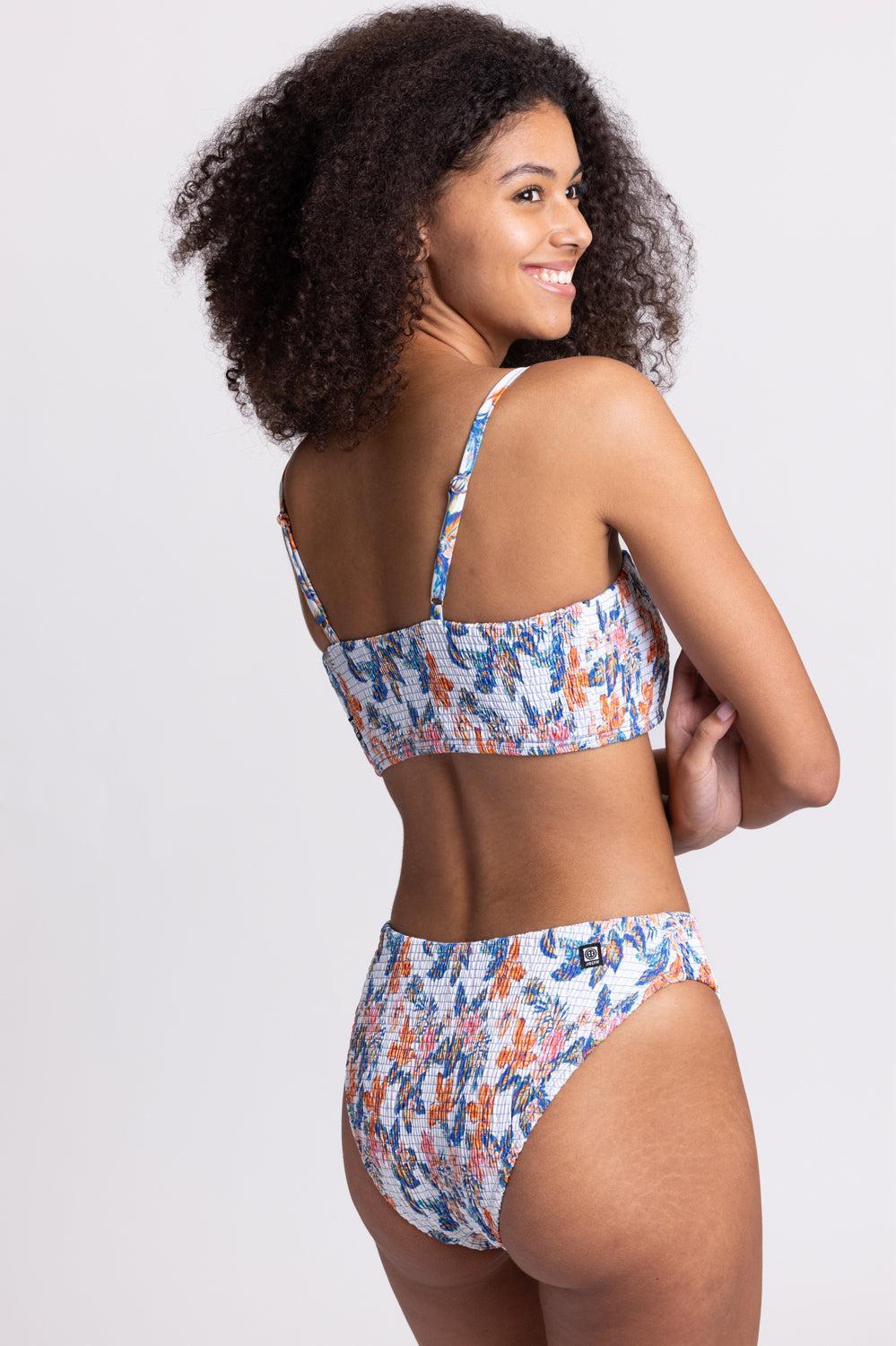 Hazel Smocked Bikini Bottom - Flora Tiki Female Product Image