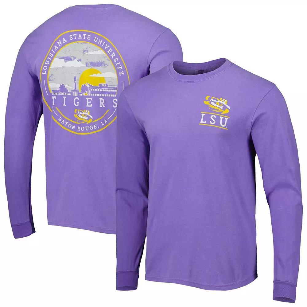 Mens LSU Tigers Circle Campus Scene Long Sleeve T-Shirt Product Image